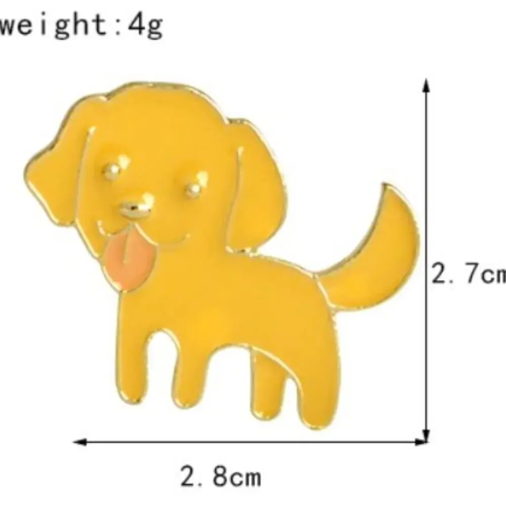 Yellow Lab Retriever Puppy Dog Pin Brooch